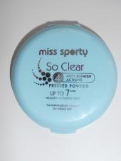 Pudra Miss Sporty So Clear Pressed Powder – Transparent