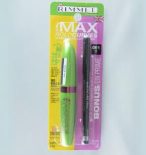 Mascara si creion dermatograf  Rimmel The Max Bold Curves Extreme Volume and Lift Mascara plus Soft Kohl kajal eyeliner